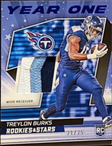 Treylon Burks [Prime] #YO-TB Football Cards 2022 Panini Rookies & Stars Year One