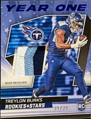 Treylon Burks [Prime] #YO-TB Football Cards 2022 Panini Rookies & Stars Year One Prices