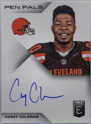 Corey Coleman #PP-CC Football Cards 2016 Panini Donruss Elite Pen Pals Autographs