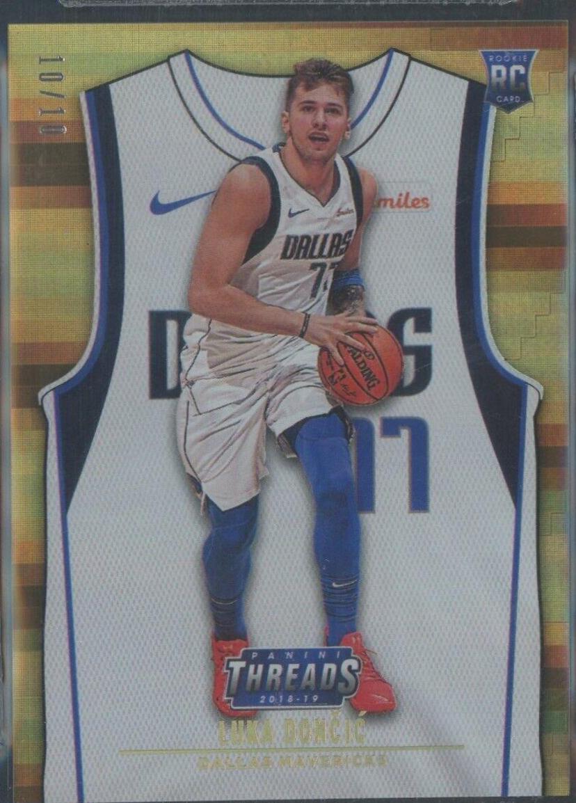 Luka Doncic [Premium Gold] #101 Basketball Cards 2018 Panini Threads