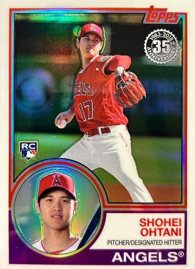 2018 Topps Silver on sale Pack Shohei Ohtani 1983 Chrome Promo #51 PSA 10