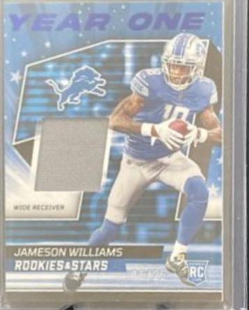 Jameson Williams [Prime] #YO-JW Football Cards 2022 Panini Rookies & Stars Year One