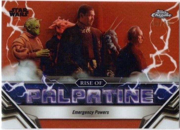 Palpatine Resurrected [Rebel Orange Refractor] #RP-18 Star Wars 2024 Topps Chrome The Rise of Palpatine