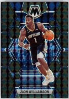 Zion Williamson [Black] #120 Basketball Cards 2022 Panini Mosaic