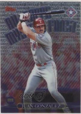 Juan Gonzalez #M15 Baseball Cards 1999 Topps All Mystery Finest