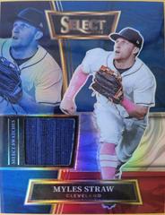 Myles Straw [Tri Color] #SELS-MY Baseball Cards 2022 Panini Select Swatches Prices