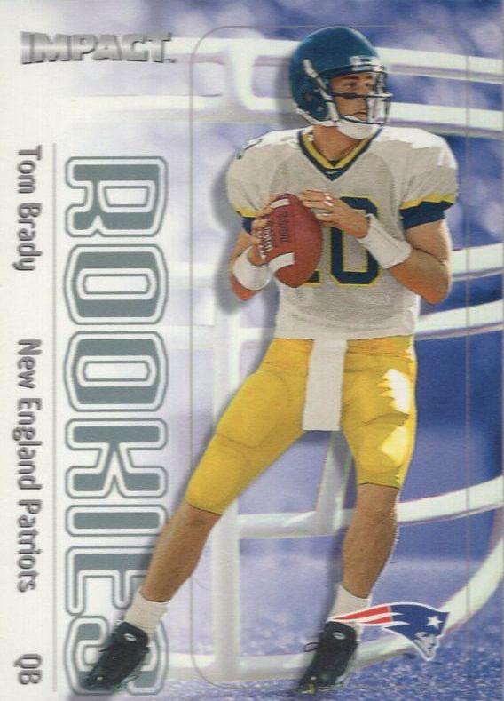 2000 Tom Brady Skybox Impact outlets Rookie #27