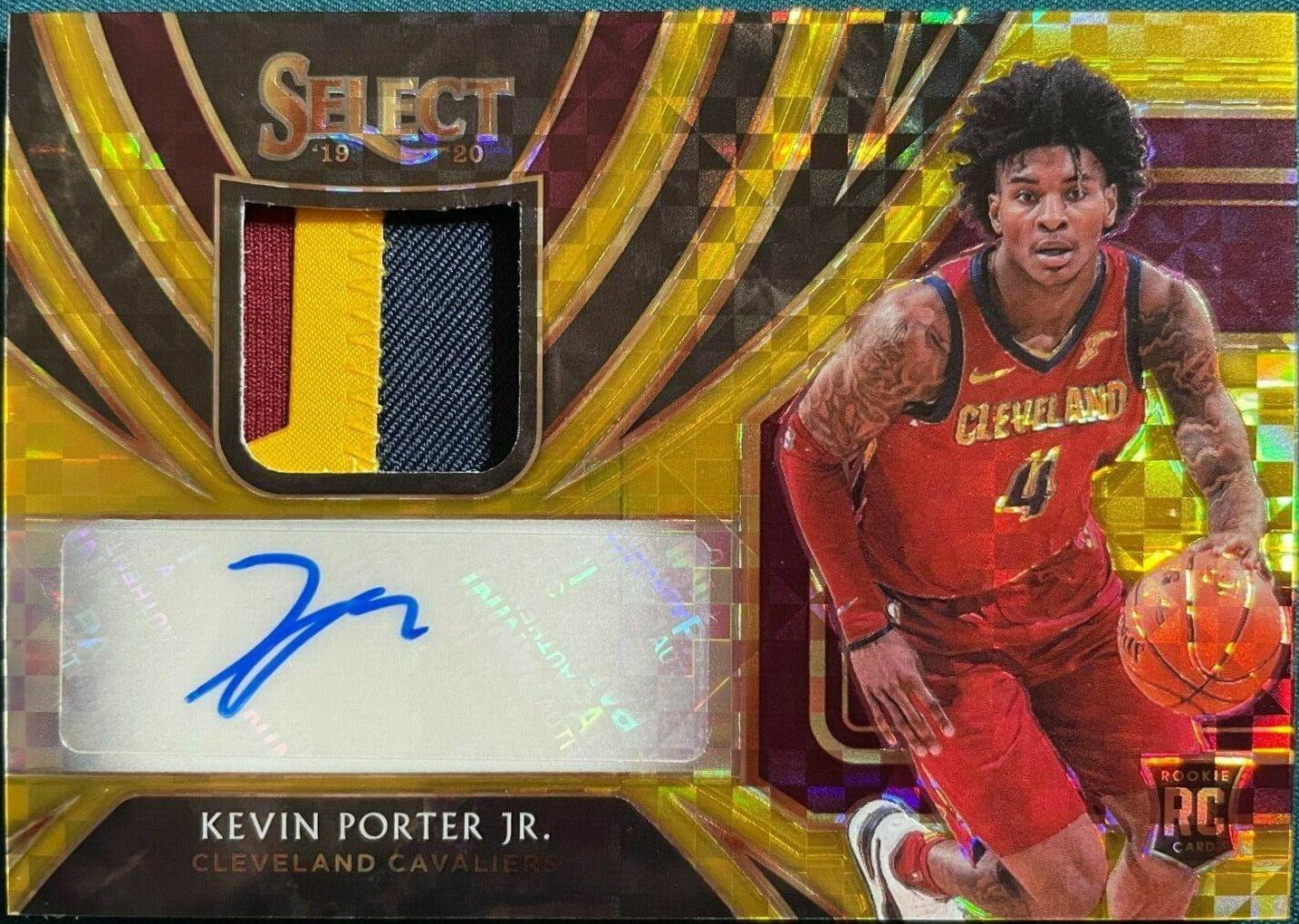 Kevin Porter Jr. [Gold Prizm] #RS-KPJ Basketball Cards 2019 Panini Select Rookie Signatures