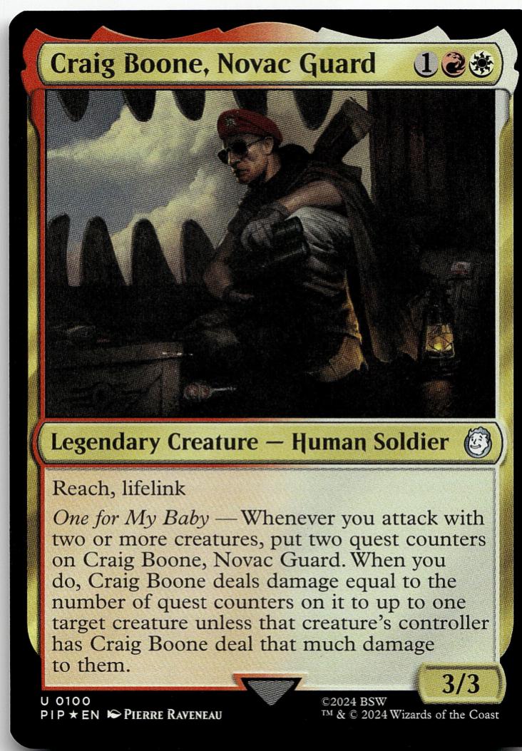 Craig Boone, Novac Guard [Foil] #100 Magic Fallout