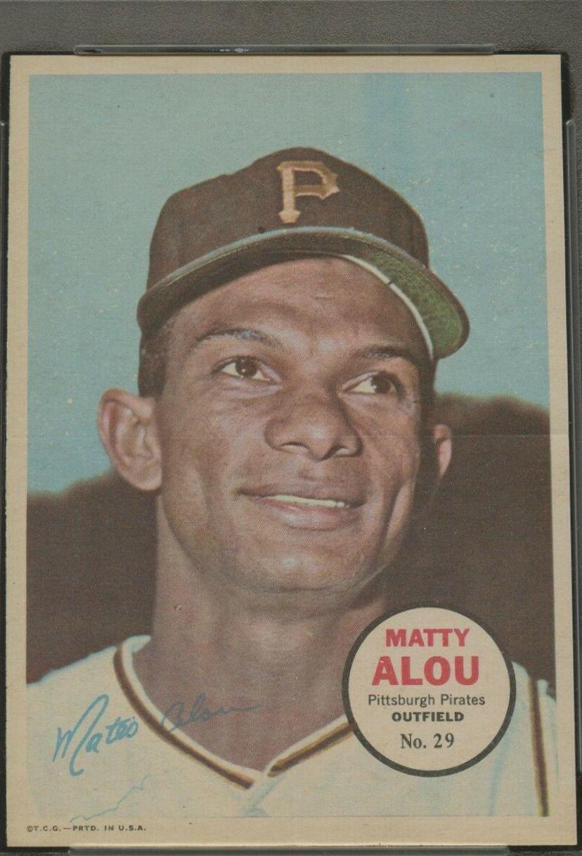 Matty Alou #29 Baseball Cards 1967 Topps Pin Ups