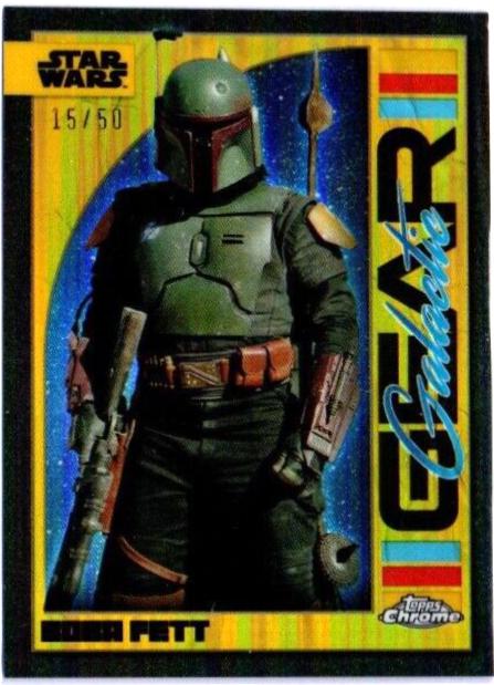 Boba Fett [Gold Refractor] #GG-21 Star Wars 2024 Topps Chrome Galactic Gear