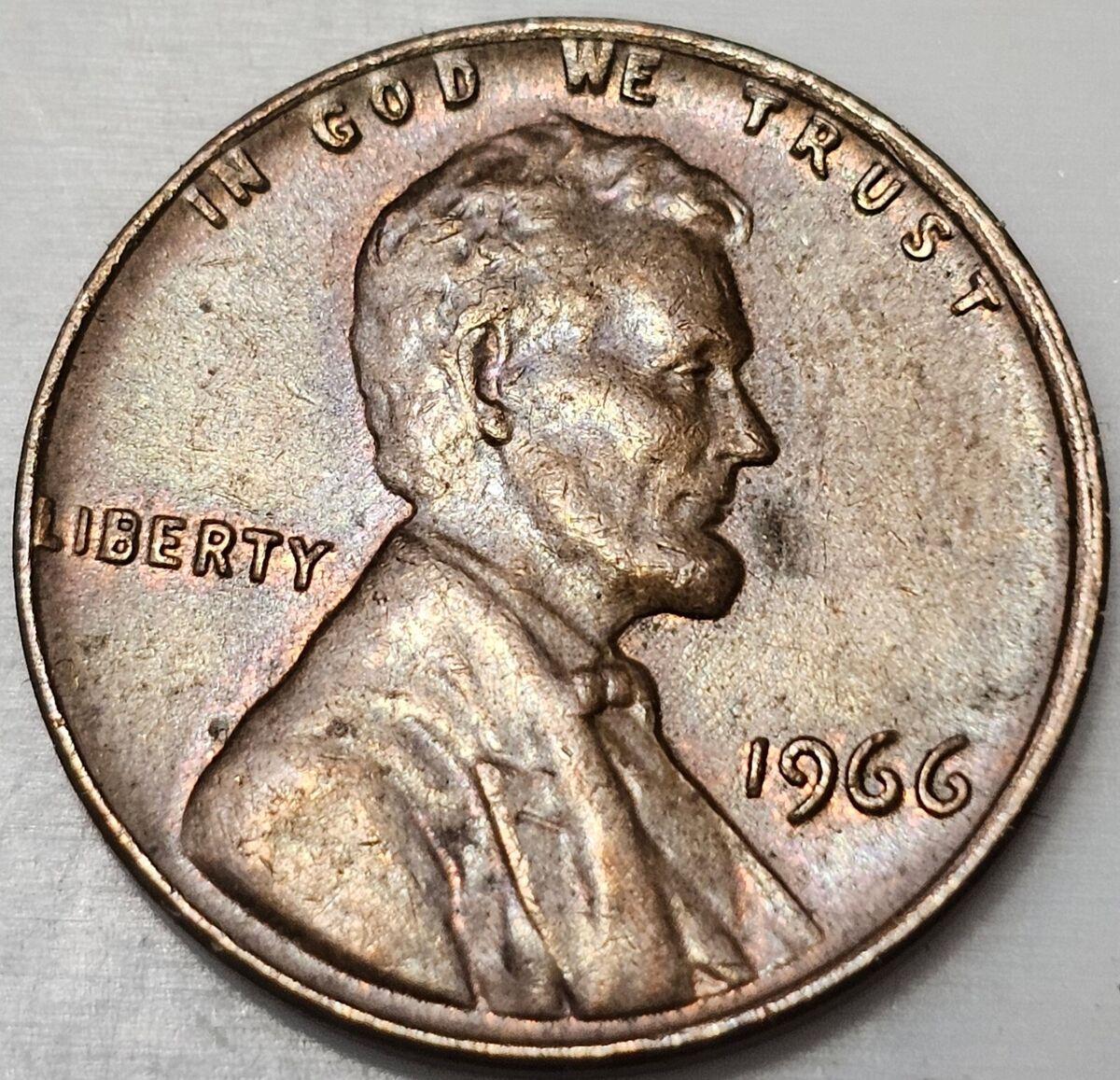 1966 [DOUBLE DIE FS-101] Coins Lincoln Memorial Penny