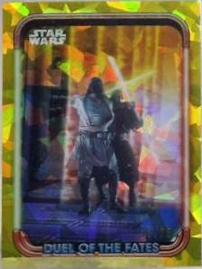 The Rebellious Qui-Gon Jinn [Yellow] #63 Star Wars 2024 Topps Chrome Sapphire