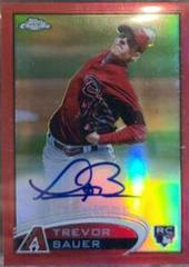 Trevor Bauer [Autograph Red Refractor] #TB Baseball Cards 2012 Topps Chrome Prices