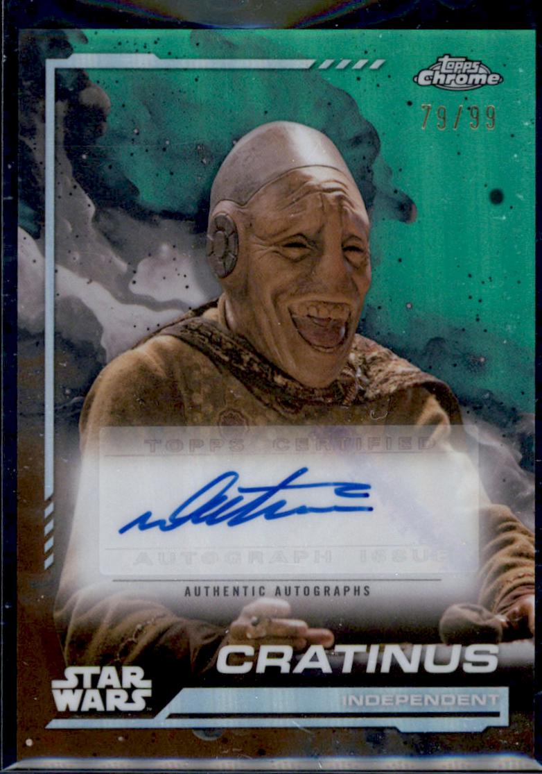 Dee Tails as Cratinus [Kashyyyk Green Refractor] #AU-CI Star Wars 2024 Topps Chrome Autograph