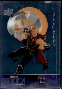 Party Thor #A8 Marvel 2023 Upper Deck What If Acetate Originals