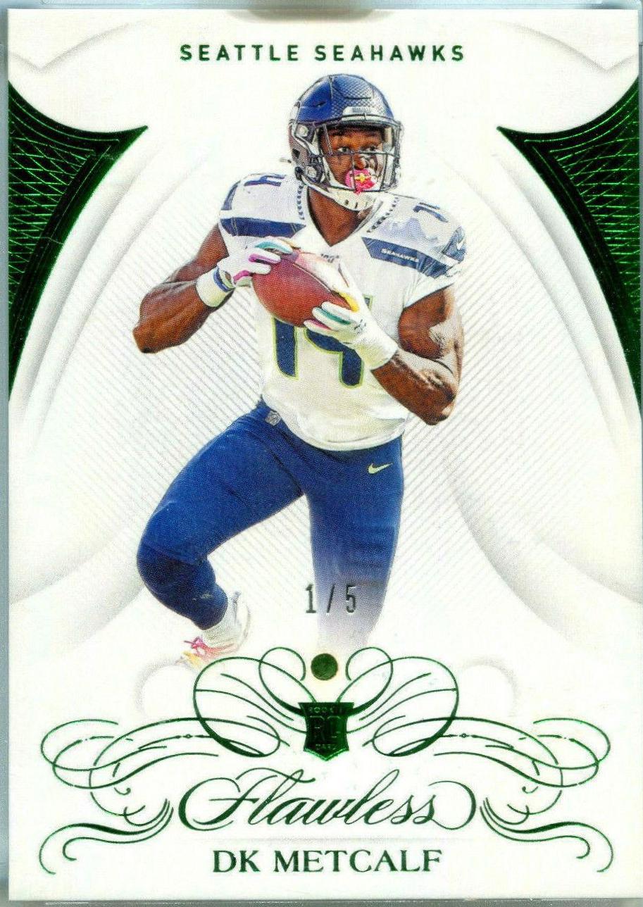 DK Metcalf [Emerald] #112 Football Cards 2019 Panini Flawless