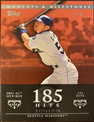 Ichiro #6 Baseball Cards 2007 Topps Moments & Milestones