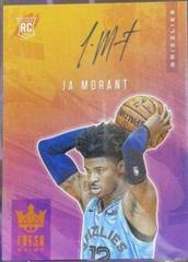 Ja Morant #FP-JAM Basketball Cards 2019 Panini Court Kings Fresh Paint Autographs Prices