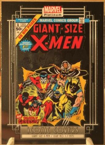 Giant Size X-Men [Rainbow] #IC02 Marvel 2023 Upper Deck Platinum Iconic Covers