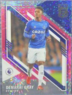 Demarai Gray [Pink Fireworks] #63 Soccer Cards 2021 Panini Donruss Elite Premier League