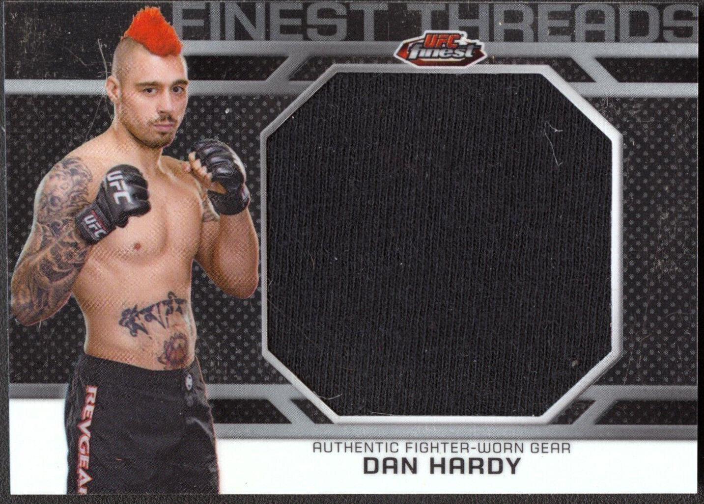 Dan Hardy #JFT-DH Ufc Cards 2013 Finest UFC Threads Jumbo Fighter Relics