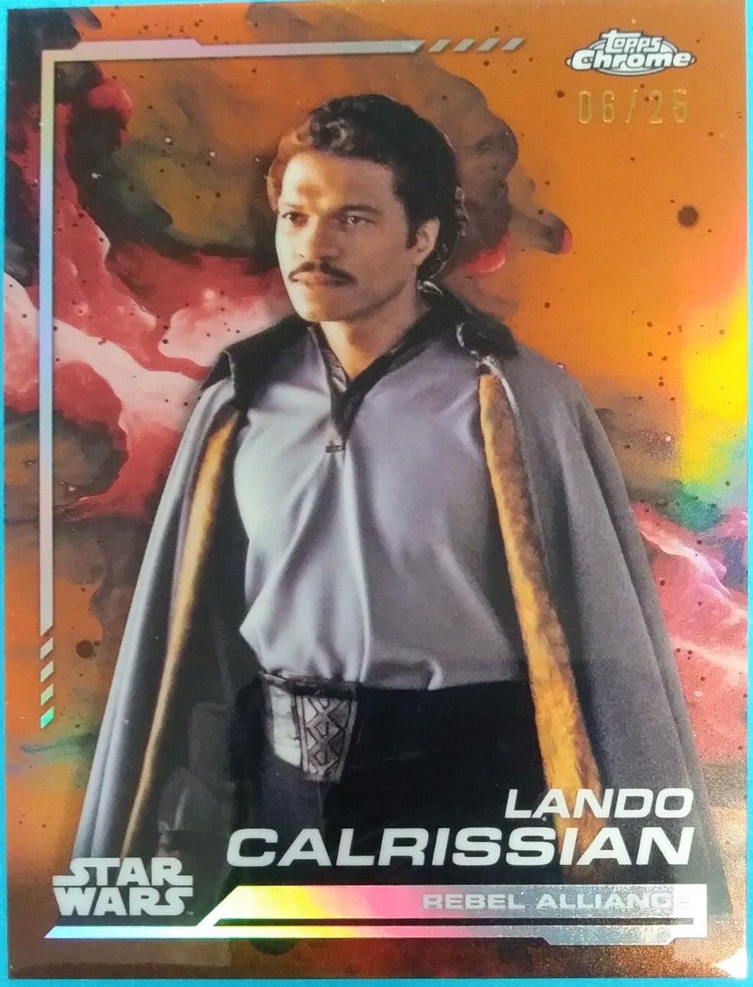 Lando Calrissian [Rebel Orange Refractor] #106 Star Wars 2024 Topps Chrome