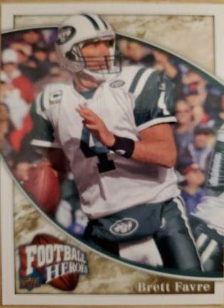 Brett Favre #1 Football Cards 2009 Upper Deck Heroes