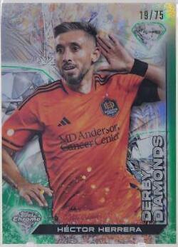 Hector Herrera [Green] #DD-11 Soccer Cards 2023 Topps Chrome MLS Derby Diamonds