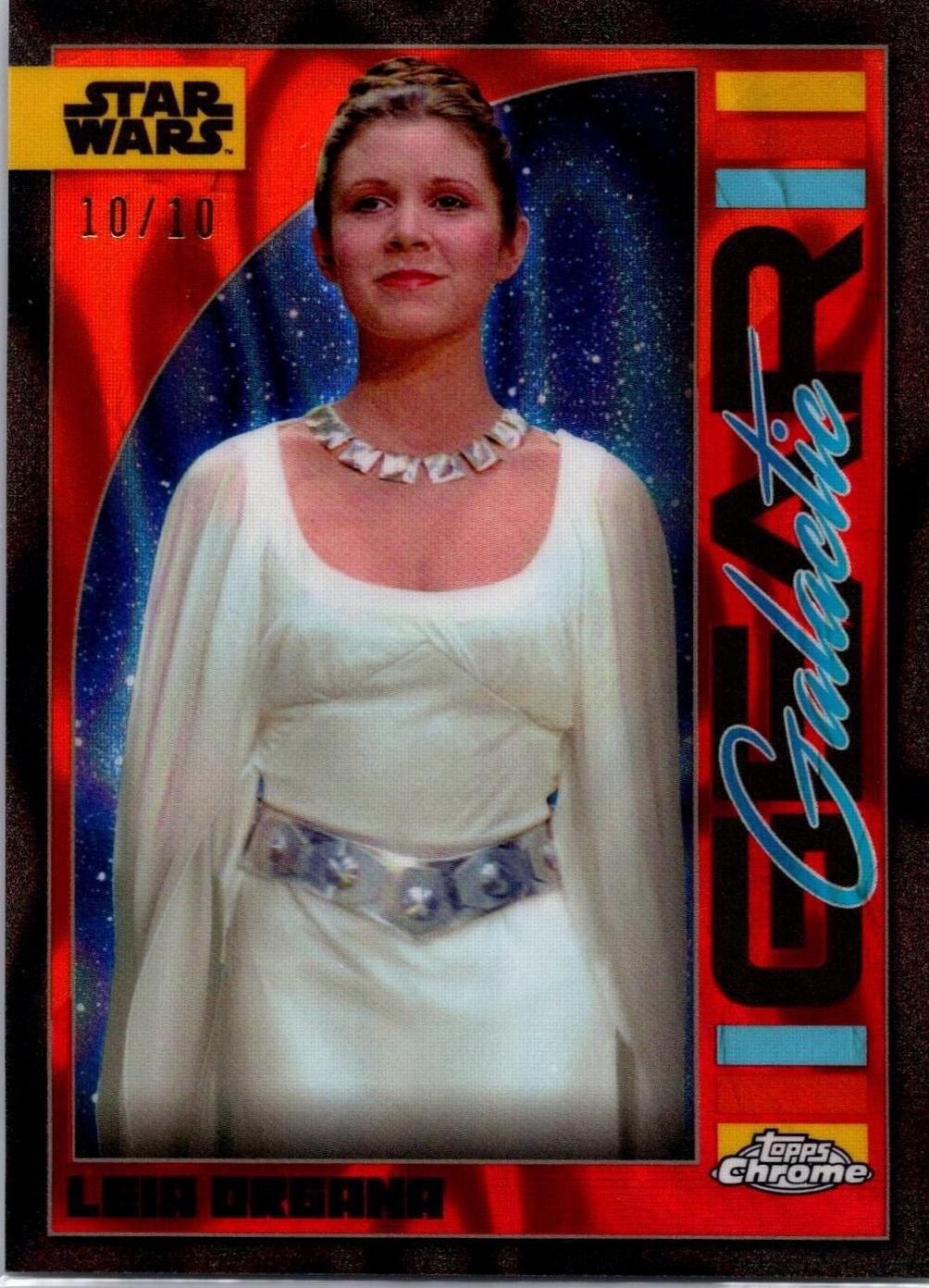 Leia Organa [Mustafar Lava Refractor] #GG-19 Star Wars 2024 Topps Chrome Galactic Gear