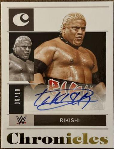 Rikishi [Gold] #CS-RKI Wrestling Cards 2022 Panini Chronicles WWE Signatures