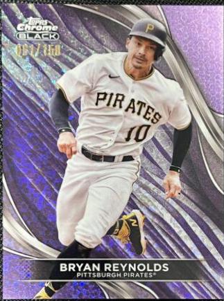 Bryan Reynolds [Purple Mini-Diamon Refractor] #13 Baseball Cards 2024 Topps Chrome Black