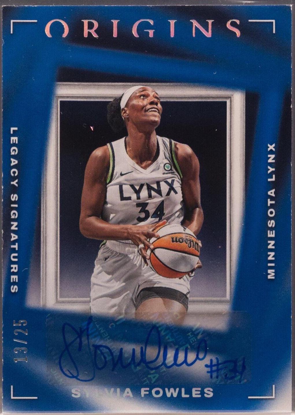 Sylvia Fowles [Blue] #LS-SFL Prices | 2023 Panini Origins WNBA Legacy ...