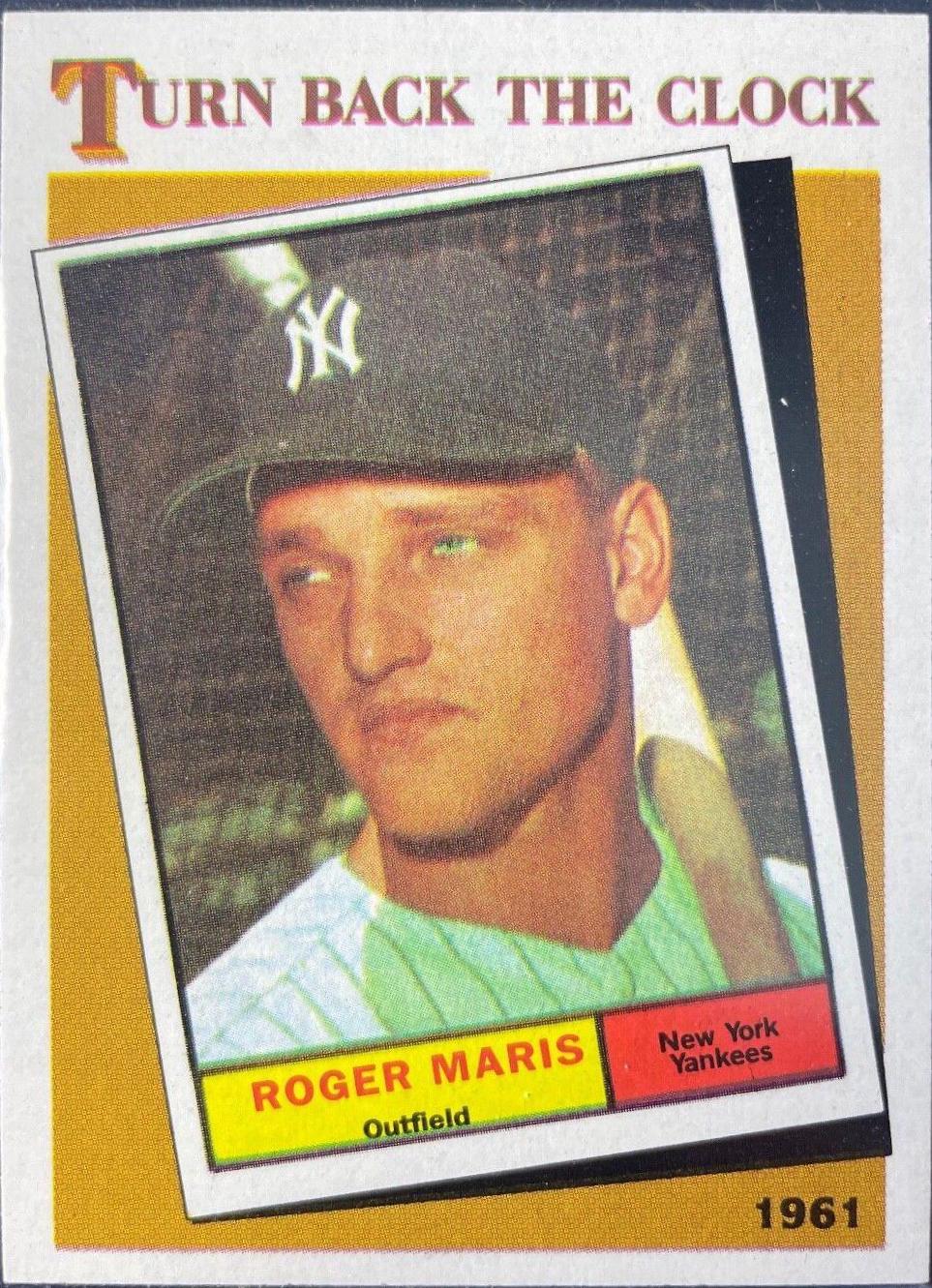 Roger Maris [Turn Back the Clock] 405 Prices 1986 Topps Baseball Cards