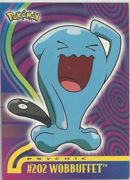 Wobbuffet #202 Pokemon 2001 Topps Johto