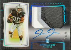 Josh Jacobs rookie hot patch autograph