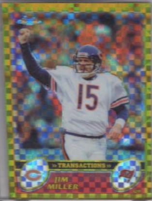 Jim Miller [Gold Xfractor] #102 Football Cards 2003 Topps Chrome