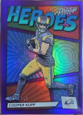 Cooper Kupp [Purple] #H-11 Football Cards 2022 Panini Prestige Heroes