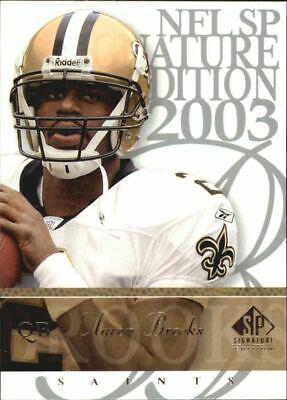 Aaron Brooks #2 Football Cards 2003 SP Signature