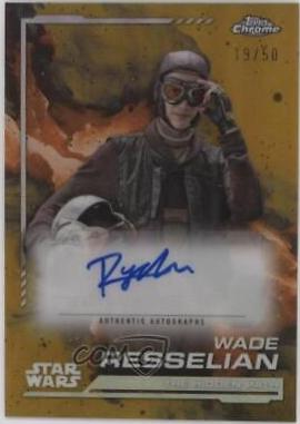 Tait Fletcher as Paz Vizsla [Gold Refractor] #AU-TF Star Wars 2024 Topps Chrome Autograph