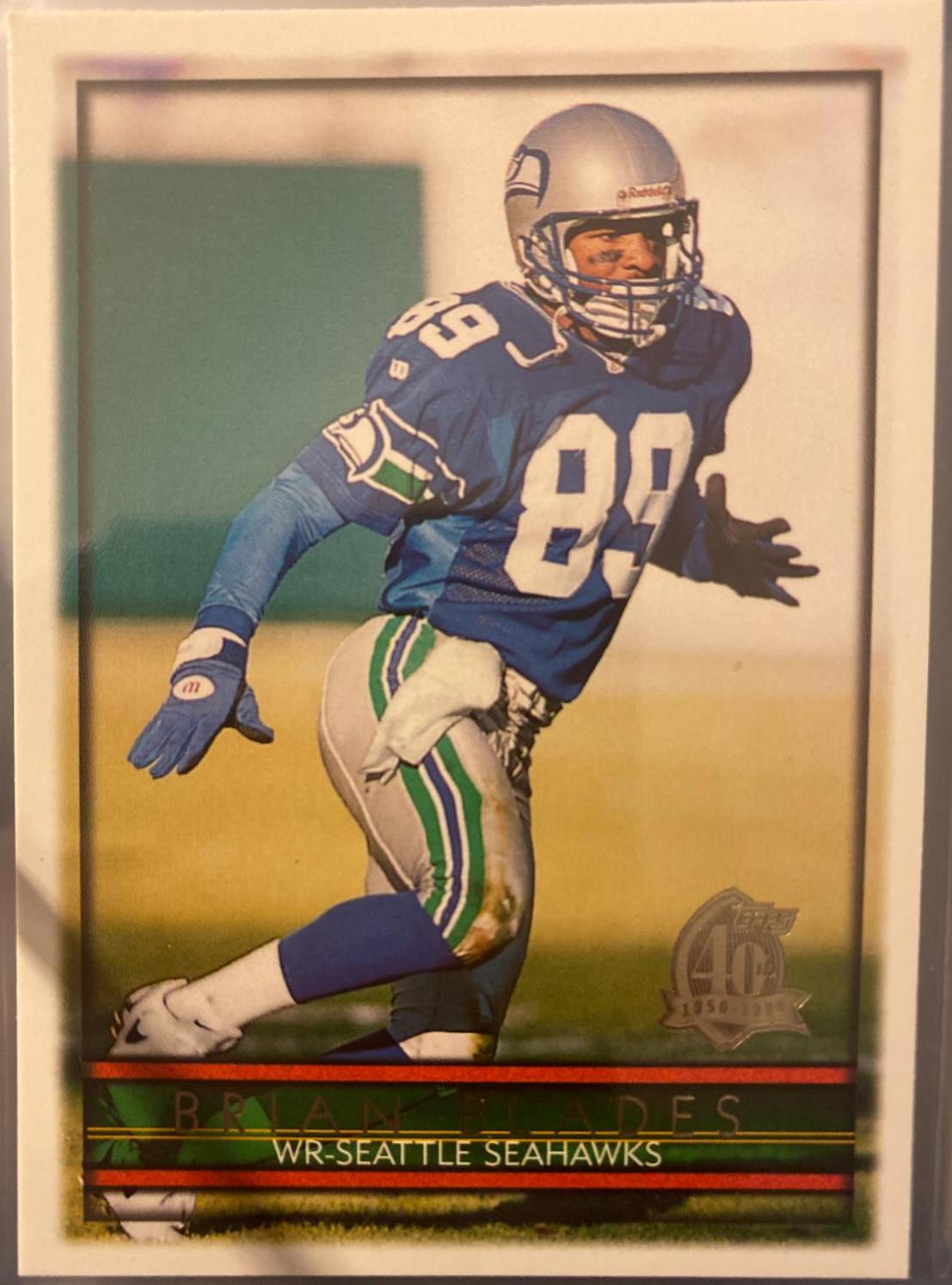 Brian Blades #346 Football Cards 1996 Topps