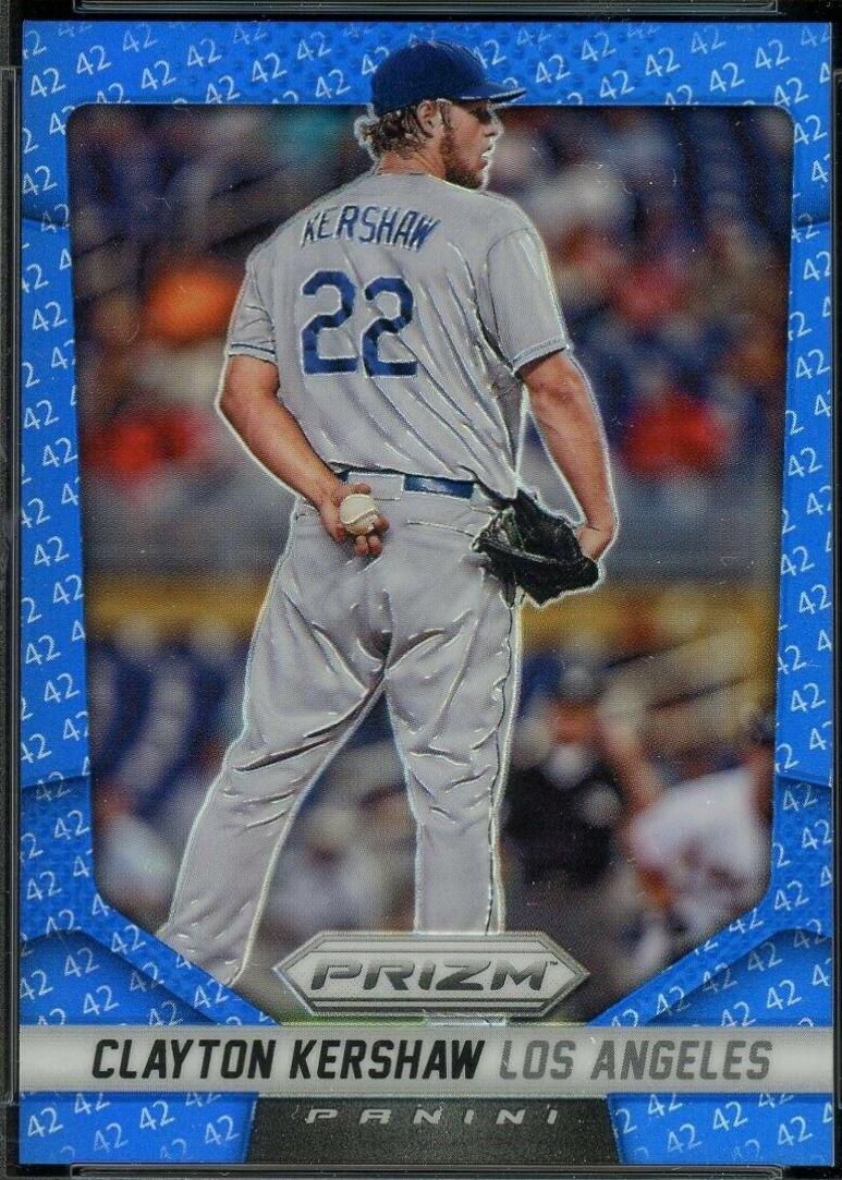 Clayton Kershaw [42 Prizm] #99 Baseball Cards 2014 Panini Prizm