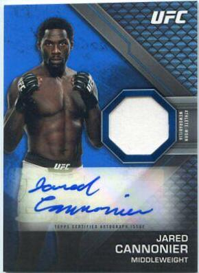 Jared Cannonier [Blue] #KA-JC Ufc Cards 2020 Topps UFC Knockout Autographs