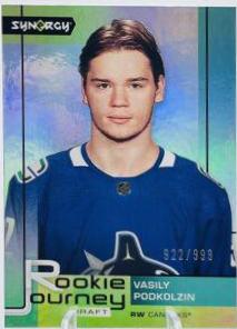 Vasily Podkolzin #RJ-12 Hockey Cards 2021 Upper Deck Synergy Rookie Journey Draft