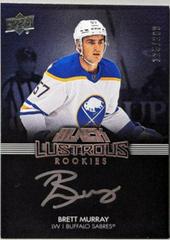 Brett Murray #LRS-BM Hockey Cards 2021 SPx UD Black Lustrous Rookie Signatures Prices