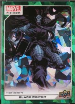 Black Winter [Green Crackle] #127 Marvel 2023 Upper Deck Platinum