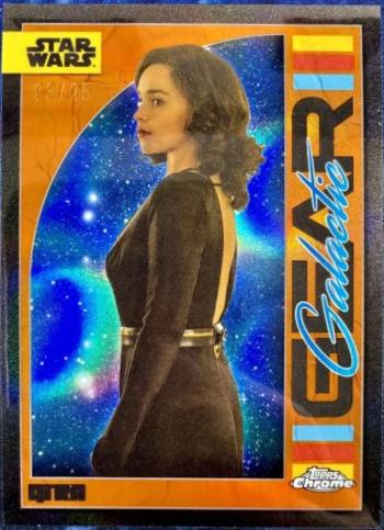 Qi'ra [Rebel Orange Refractor] #GG-13 Star Wars 2024 Topps Chrome Galactic Gear