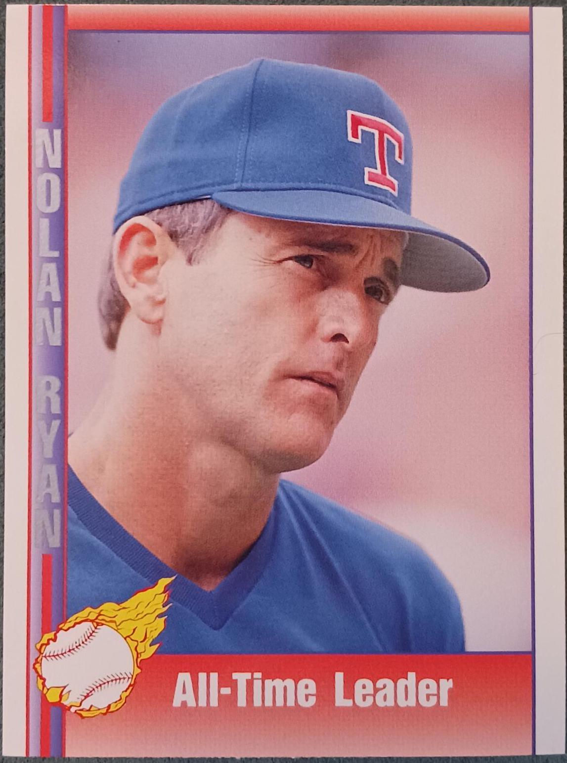 All-Time Leader #202 Baseball Cards 1991 Pacific Nolan Ryan