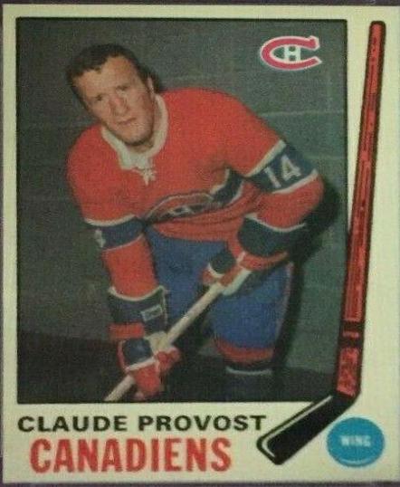 Claude Provost #167 Hockey Cards 1969 O-Pee-Chee