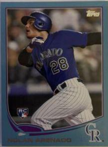 2013 Topps Update Nolan Arenado Walmart Blue outlet SP Rookie